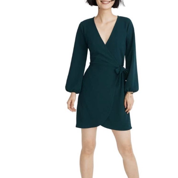 madewell faux wrap dress
